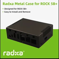 Caja metálica Radxa ROCK 5B+ Plus – Protección y refrigeración
