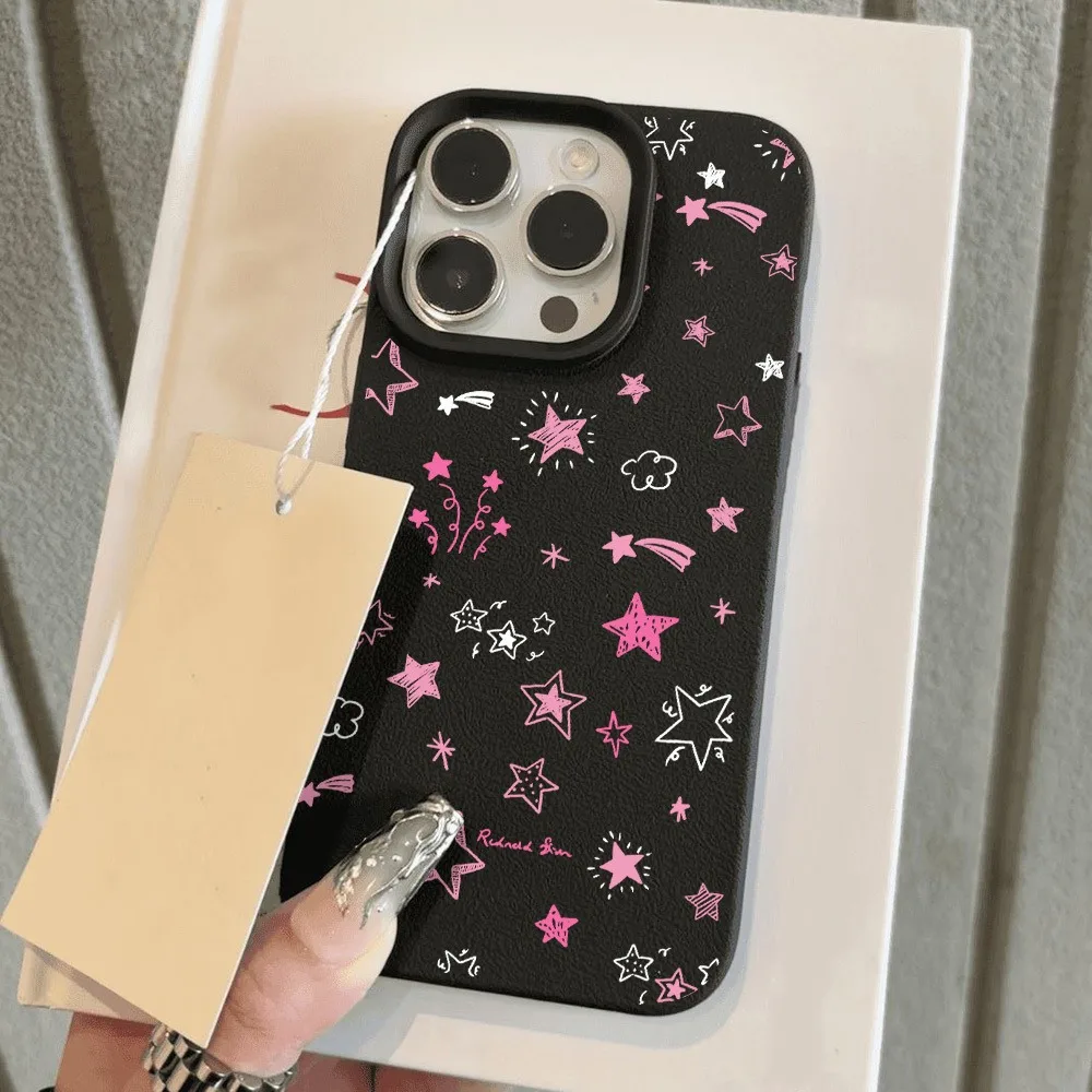 Funda de teléfono con bonito gato 3D de dibujos animados de estrella rosa coreana para iPhone 17 16 Pro Max 15 14 Plus 13 12 11 Pro Max 16E 17Air X XR XS - imagen 5