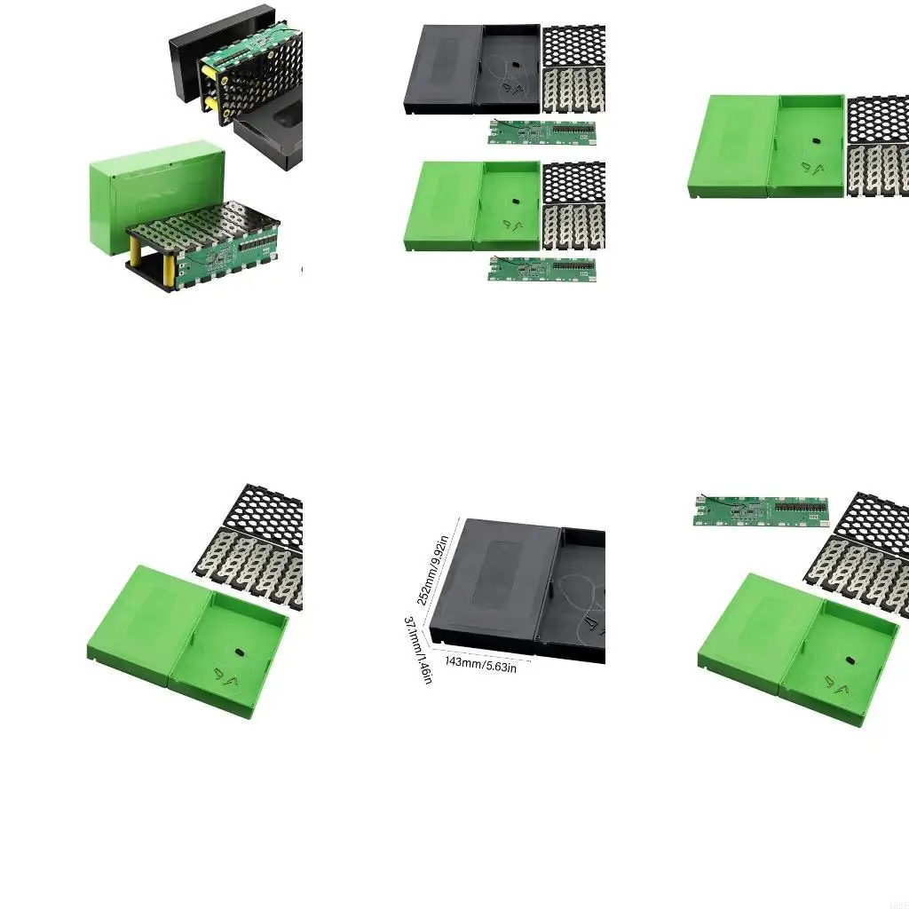 462E 48V 13S 6P 18650 Batería litio Caja carcasa bricolaje para 18650 Muro energía