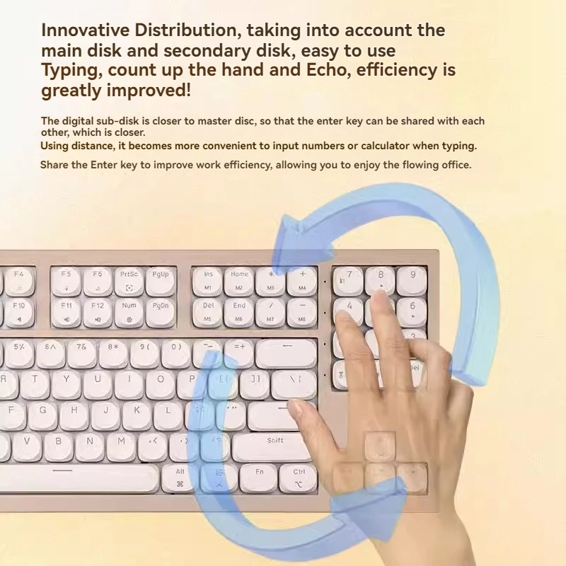 DoubleShell DS102 teclado de perfil bajo intercambio en caliente tres modos de entrada RGB portátil ultrafino tableta teclado mecánico de oficina - imagen 5