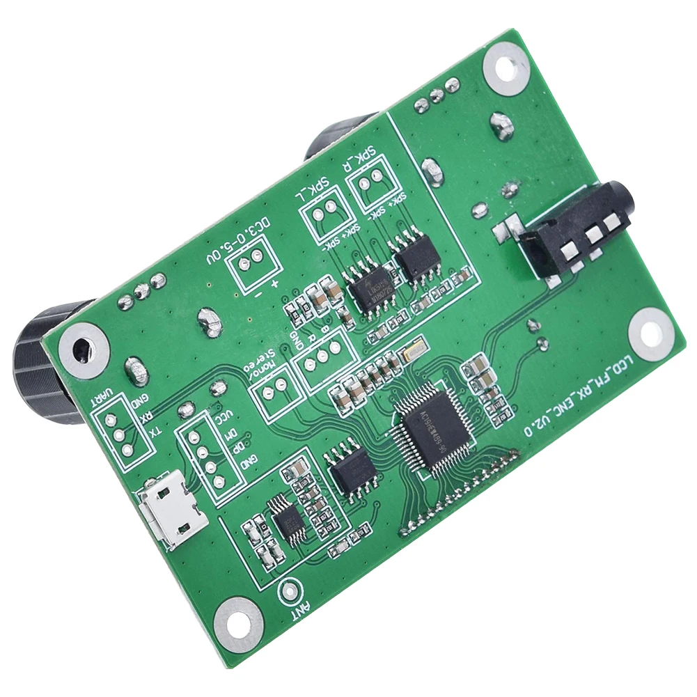 Módulo receptor de Radio FM con silenciador, pantalla LCD, modulación de frecuencia, recepción estéreo, placa de circuito PCB, 3-5V, 87,0-108,0 MHZ - imagen 3