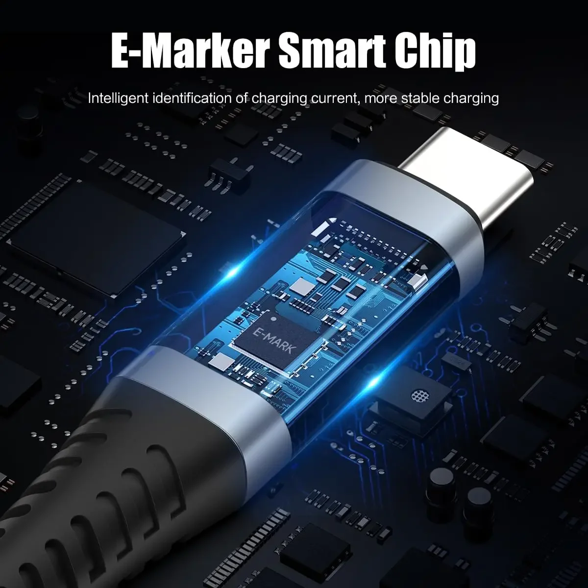 Thunder-bolt 4 Compatible con Cable USB4 con pantalla LED compatible con 8K @ 60Hz 40Gbps 240W USB C PD carga para lPhone 16 Mac - imagen 4