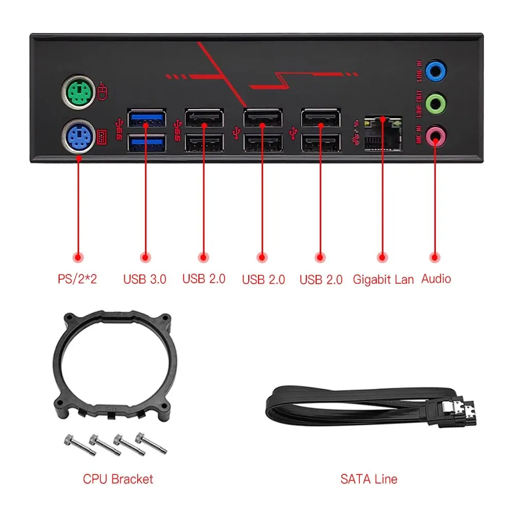 MACHINIST X99 placa base Xeon E5 2680 V4 LGA 2011-3CPU Combo DDR4 16GB RAM Kit Set MR9A PRO MAX cuatro canales USB3.0 - imagen 5