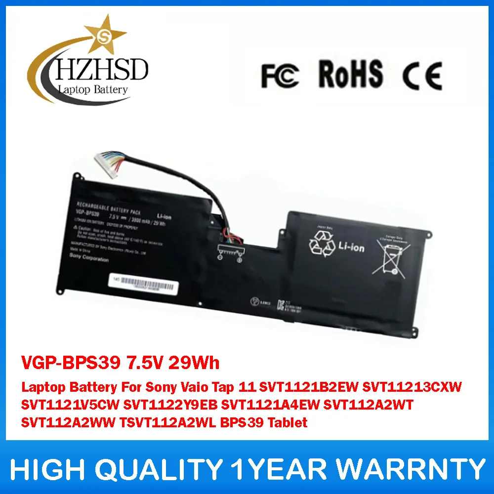 VGP-BPS39 7,5 V 29Wh batería del ordenador portátil para Sony Vaio Tap 11 SVT1121B2EW SVT11213CXW SVT1121V5CW SVT1122Y9EB SVT1121A4EW SVT112A2WT