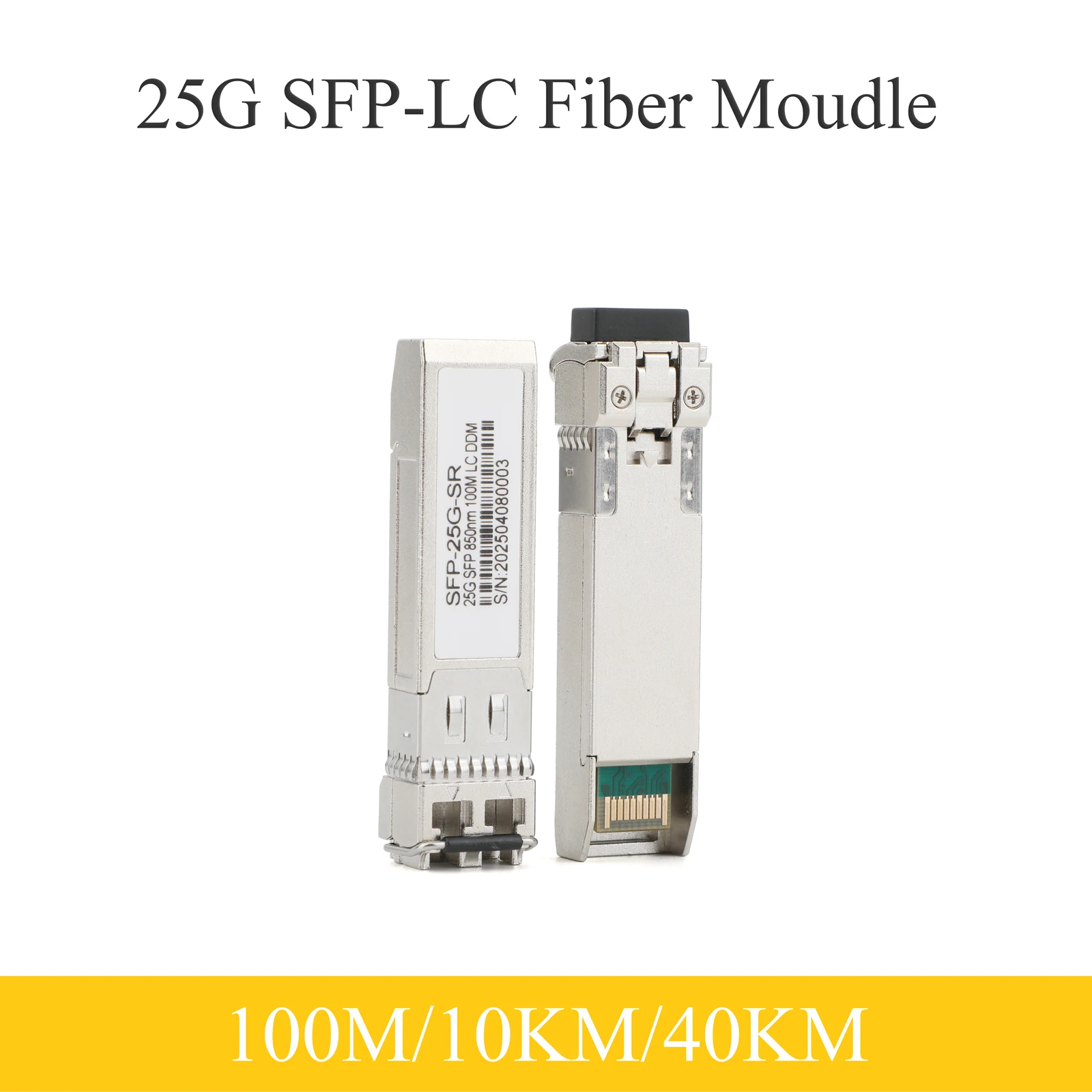 1 Uds 25G módulo de fibra SFP 850nm/1310nm fibra Dual LC 100m/10km/40km multimodo/monomodo para interruptor Ethernet Cisco Mikrotik