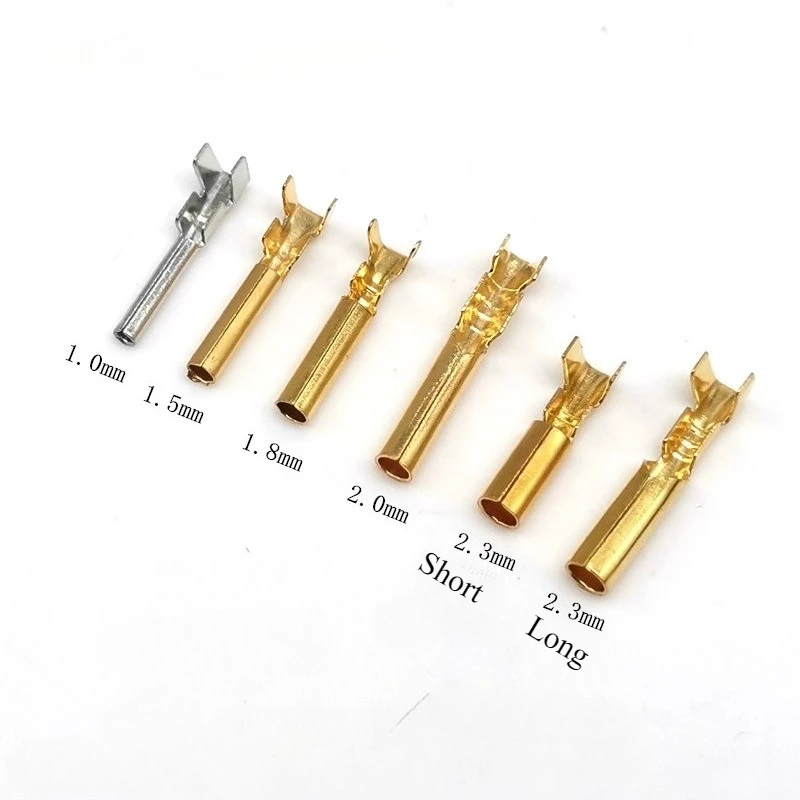 100 Uds resorte de agujero redondo Dim1.5mm 1 8mm 2,0mm 2,3mm 2mm enchufe de orificio Circular, Terminal de enchufe cilíndrico resorte de enchufe hembra - imagen 2