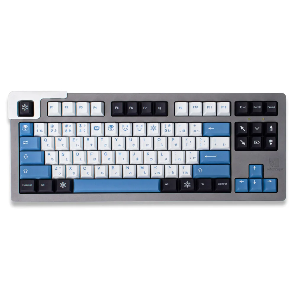 GMK Arctic Keycap 130key PBT Custom Blue White Custom KeyCap, Cherry Profile Gaming Keycap para teclado mecánico - imagen 5
