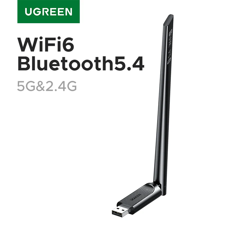 UGREEN-Adaptador WiFi Bluetooth AX900 BT5.4, 5G y 2,4G, adaptador Dongle WiFi6 de doble banda para PC de escritorio, accesorios para ordenador portátil, antena 6dBi - imagen 2