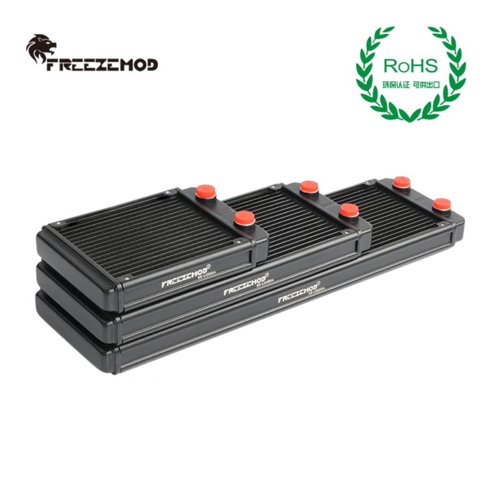 FREEZEMOD-disipador de calor de 12CM para PC, ventilador de 120mm, radiador de aluminio, Enfriador de agua, refrigeración líquida G1/4, cierre de boca de rosca 17 SR-L120G14 - imagen 5