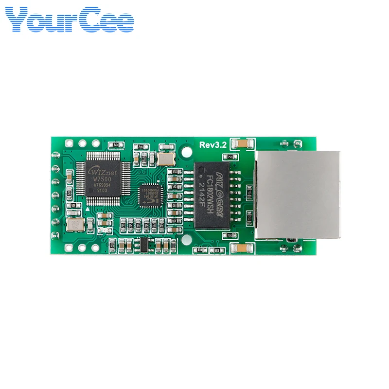 Módulo convertidor serie UART TT a Ethernet FS100P, placa bidireccional de red TCPIP TTL a RJ45, compatible con DHCP y DNS - imagen 5