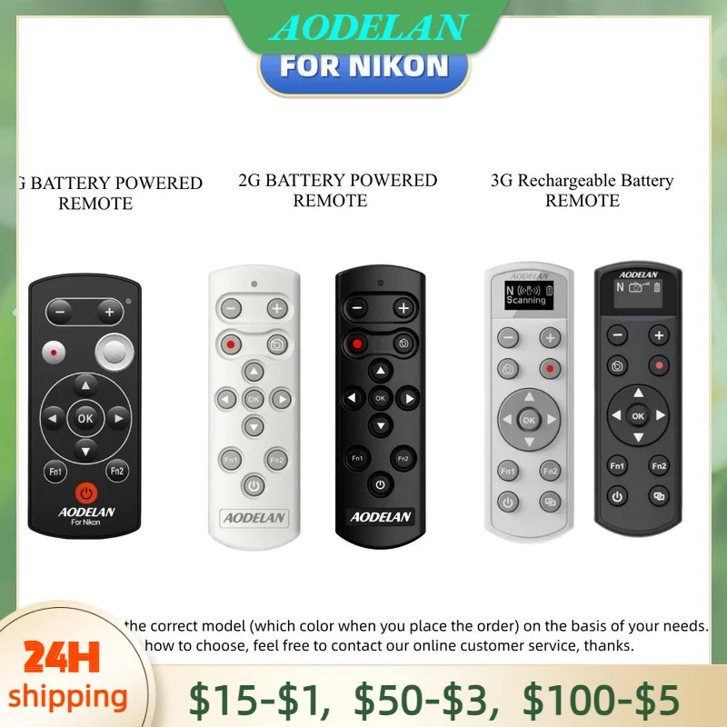 AODELAN ML-L7A Disparador Inalámbrico para Nikon Z30, Z6 II, Z7 II, Z fc, P1000, P950, Z50, B600, A1000 Reemplazar Nikon ML-L7 - imagen 2