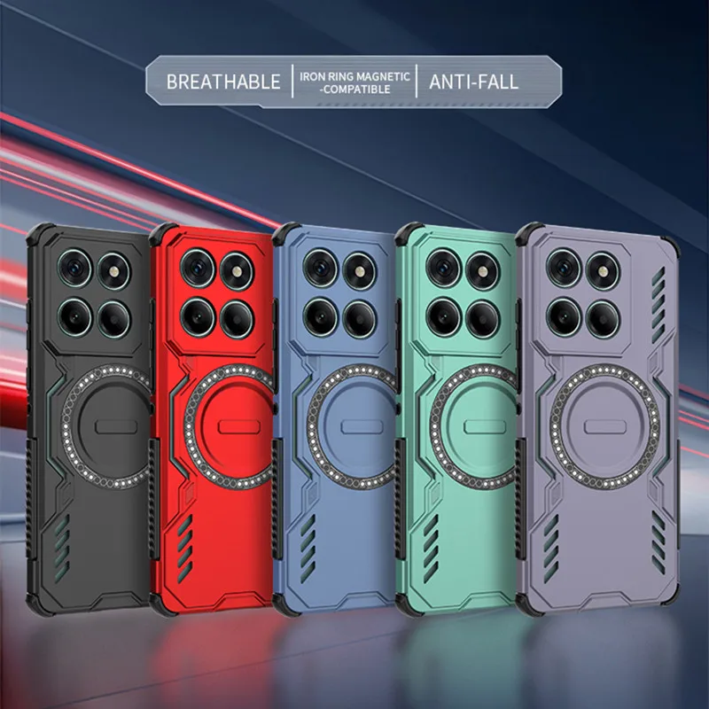 Funda protectora de lente con disipación de calor para Motorola Edge 60 Neo Edge 60 Pro, cubierta de fusión, Fundas de carga inalámbrica magnéticas - imagen 2