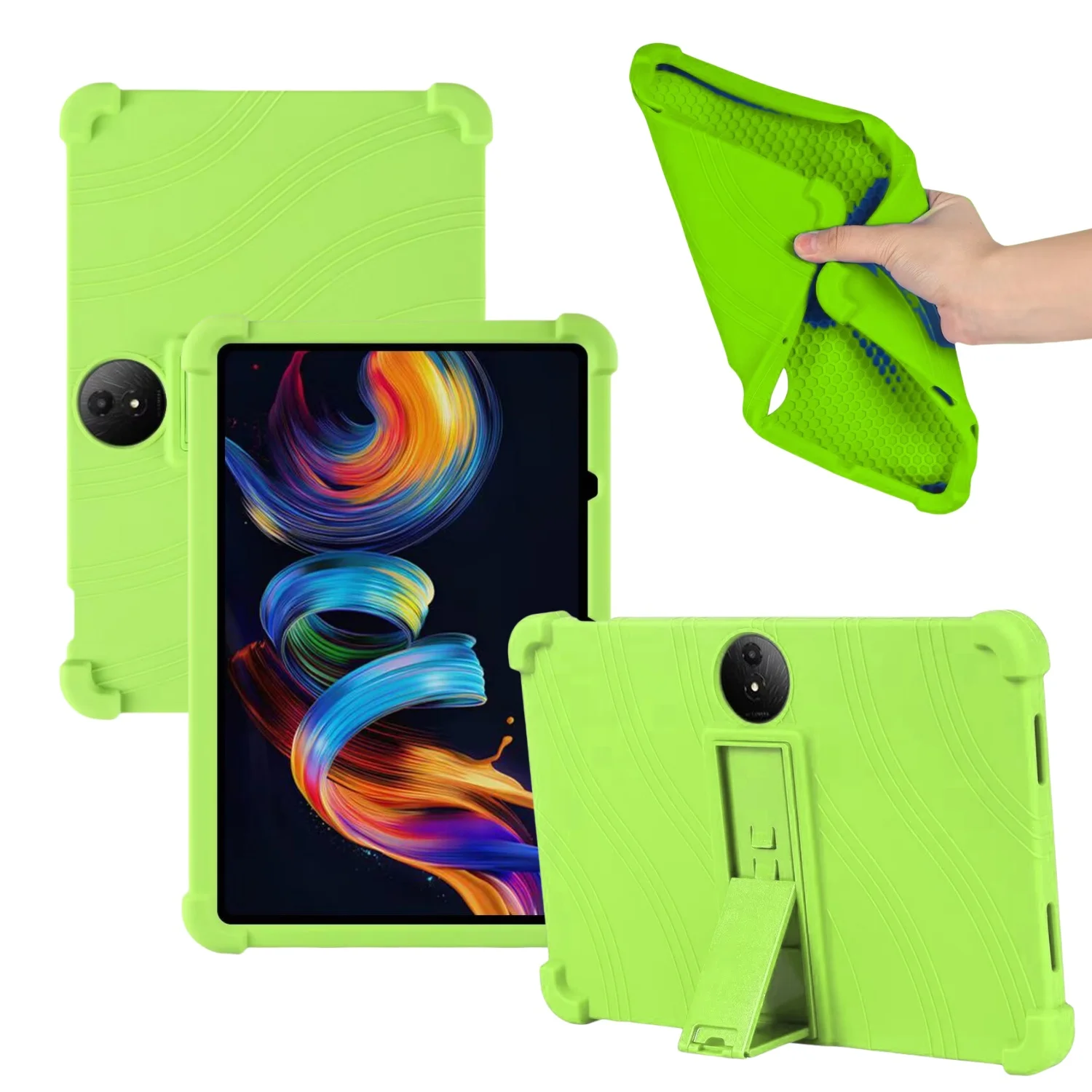 Funda para niños para tableta TCL NXTPAPER 11 Plus, carcasa protectora de silicona suave de 11,5 pulgadas de cuerpo completo a prueba de golpes con soporte - imagen 2