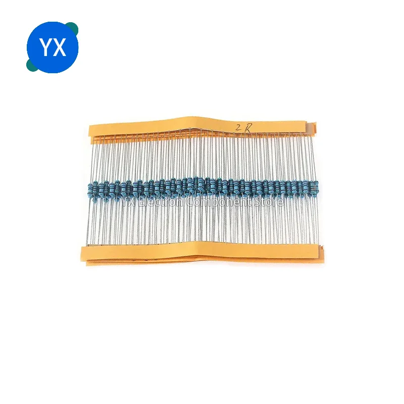 1000 Uds 1/6W 1/8W resistencia de película metálica 1% 0.125W 0.1R ~ 1M 4.7R 10R 22R 47R 100R 220R 470R 1K 10K 100K 2,2 4,7 10 270 360 Ohm