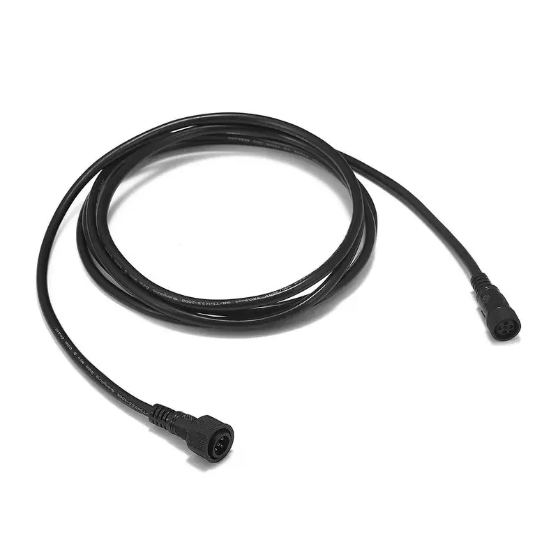 Cable de extensión impermeable IP67 de 4 pines, enchufe macho hembra 3A 0,3 mm2, Cable eléctrico de cobre PVC para luz de escenario, barra de tira LED para exteriores - imagen 2