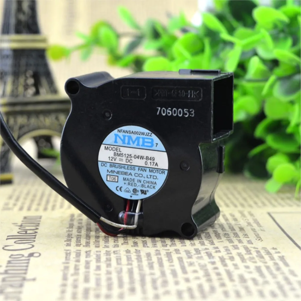 BM5125-04W-B49 Ventilador de 50 mm para NMB DC 12 V 5 cm 5025 Ventilador centrífugo Proyector Ventilador multiusos