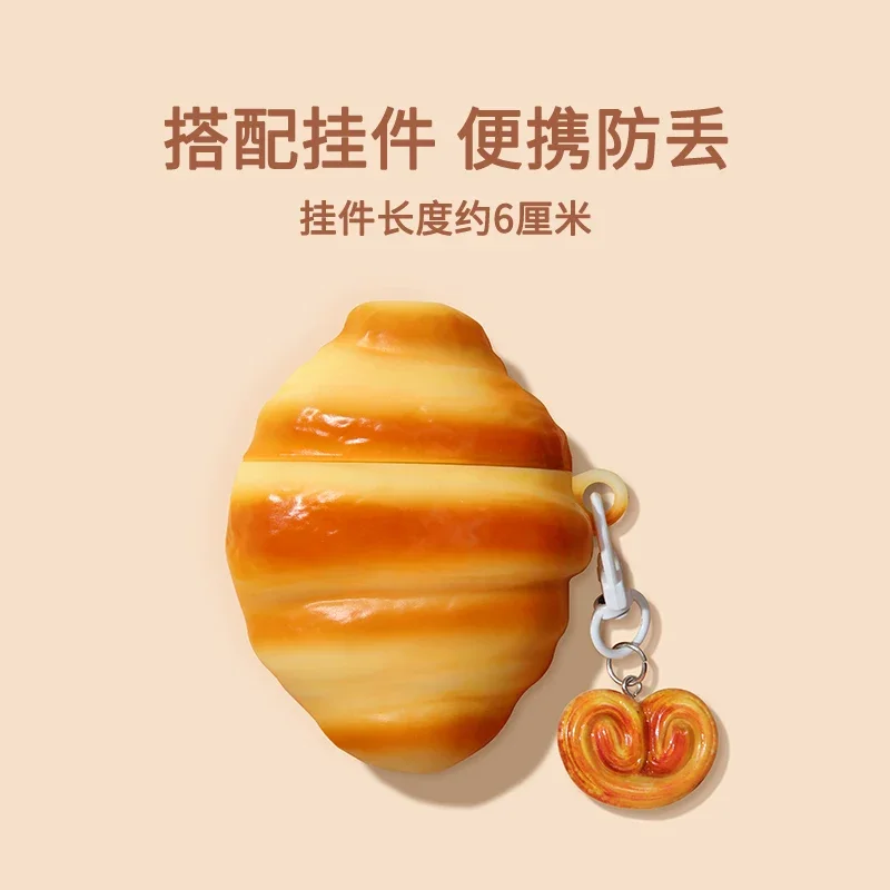 2025 nueva funda protectora para galletas de Chocolate con forma de Donut y pan tostado para Apple AirPods Pro3 Generation - imagen 4