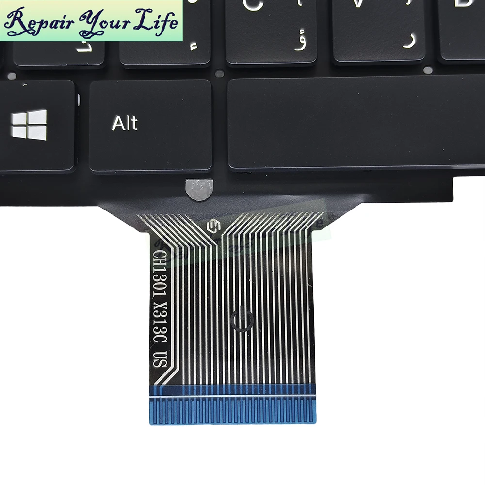 Teclado retroiluminado para ordenador portátil, árabe, ruso, estadounidense, para Chuwi GemiBook CWI528 CW1528 PRIDE-K3918 MB 2757001   X313C CH1301 AR RU Inglés - imagen 4