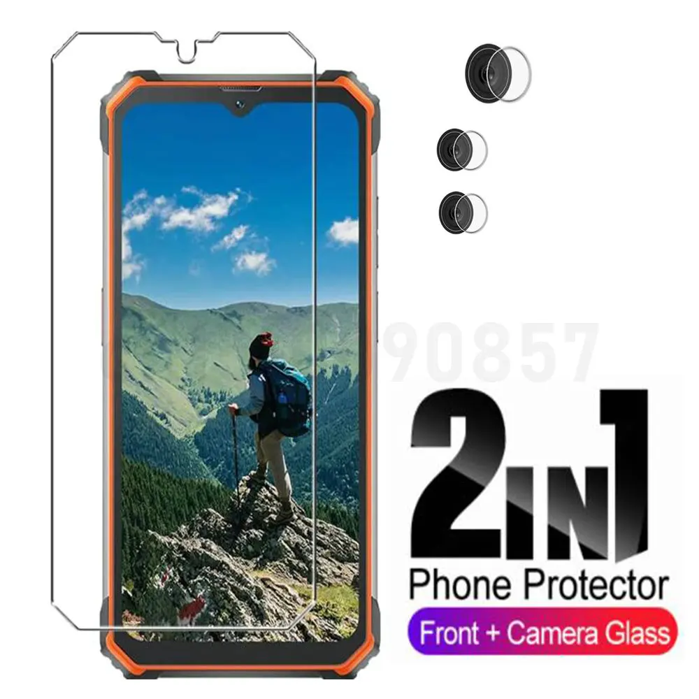Protector de pantalla de vidrio templado 2.5D 9H para Blackview BV8800 BL8800 Pro BV9200 con película de lente de cámara suave en Blackview BV8800 - imagen 5