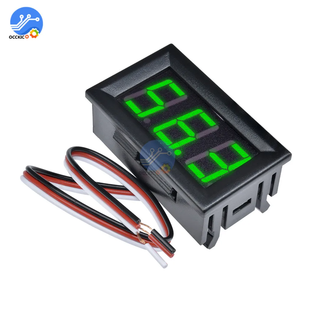DC 0-100V LED Digital Voltmeter LED Fahrzeuge Motorspannung Panel Meter 0.56 Inch Voltmeter Three Position Led Digital Tube - imagen 5