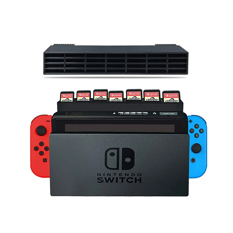 Nuevo estuche de almacenamiento de tarjetas de juego NS 28 en 1, soporte de base de disco Compatible con Nintendo Switch y accesorios OLED