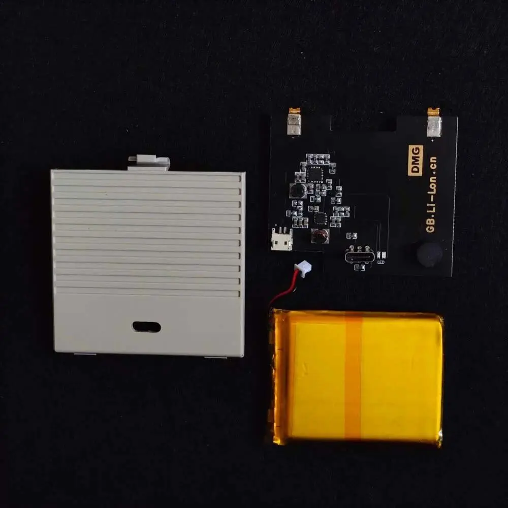 Batería de litio recargable desmontable de gran capacidad, 2300mAh, USB-C, adecuada para Game Boy, máquina gruesa, resaltador GB DMG