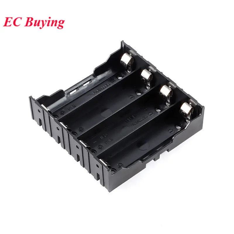 Nuevo DIY ABS 18650 fundas para banco de energía 1X 2X 3X 4X 18650 soporte de batería caja de almacenamiento 1 2 3 4 ranuras contenedor de baterías Pin duro - imagen 5