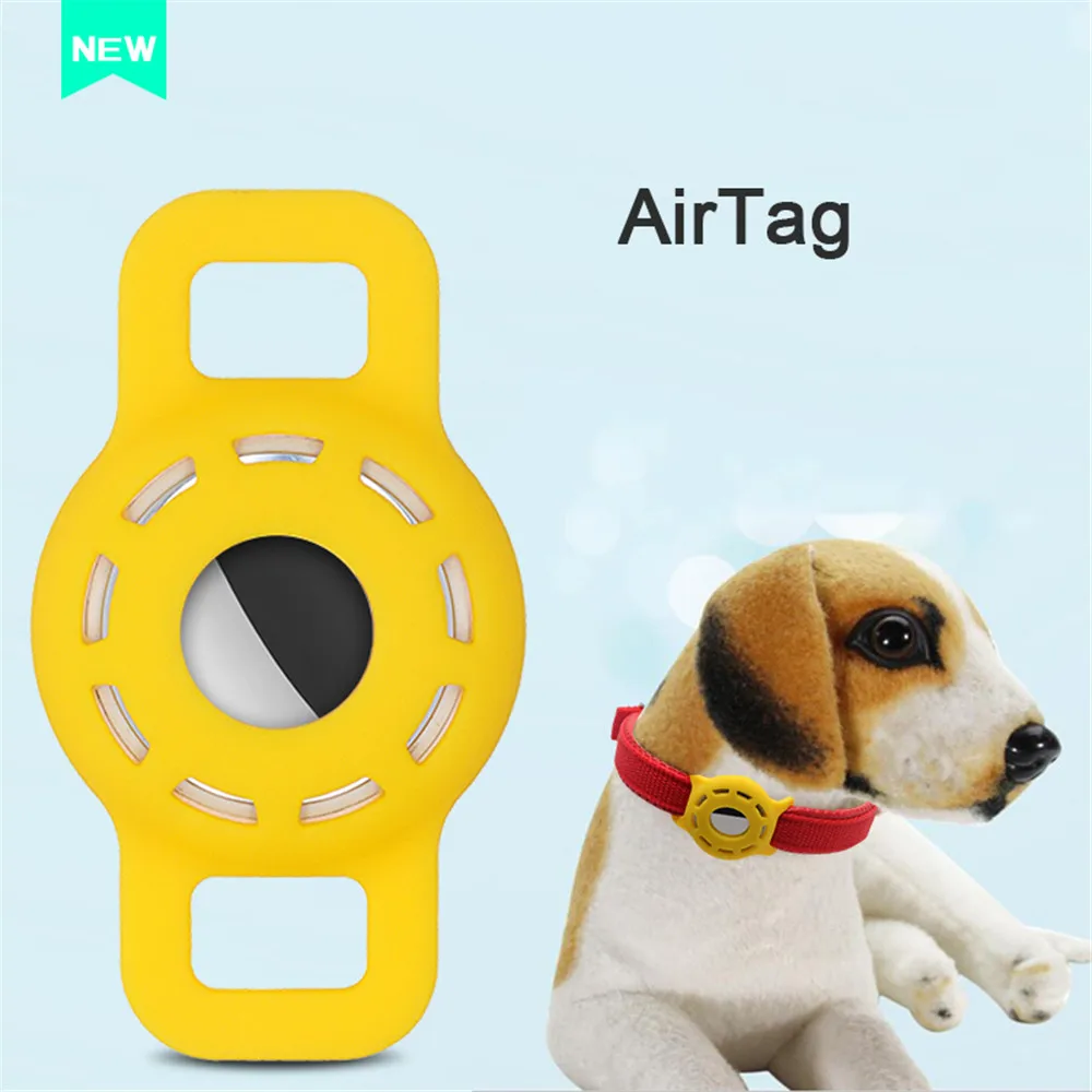 Funda protectora de silicona para mascotas, localizador GPS para perros y gatos, dispositivo antipérdida para Apple Airtags - imagen 3