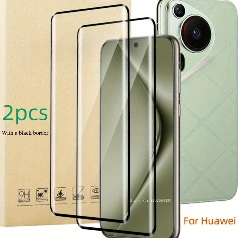 2 uds vidrio templado para Huawei Pura 80 película templada para Huawei Pura 80 80 + Pro antiarañazos para Huawei Pura 80 Ultra 9D vidrio