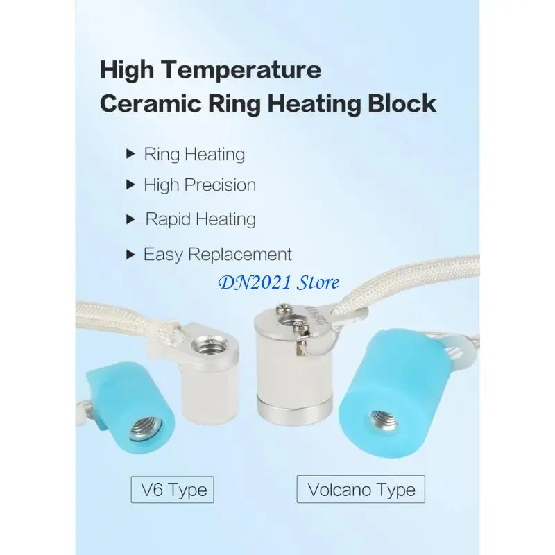 F3KE 24V 60W Núcleo cerámica calentamiento alto flujo Cabeza estampado núcleos cerámica para CR10