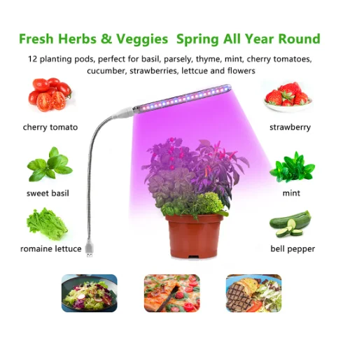 Luz de relleno de irradiación LED de doble color rojo y azul USB 5V, luz de cultivo de plantas enteras, plantas de interior, plántulas de flores, luz de invernadero - imagen 5