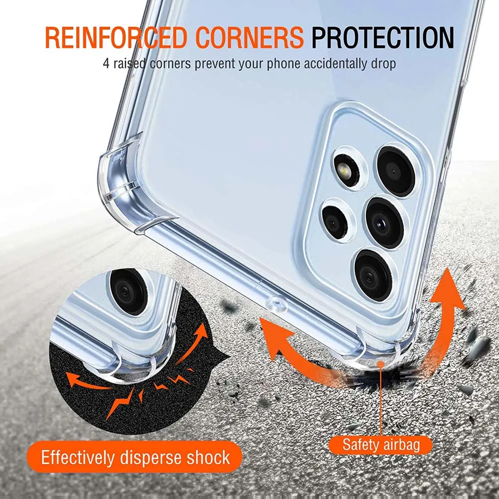 Para Samsung Galaxy A52S funda Samsung A32 A52 A52S A72 A13 A23 A33 A53 A73 funda gruesa a prueba de golpes transparente Samsung A52S 5G - imagen 2