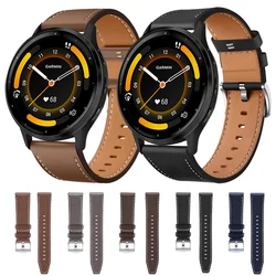 Correa de cuero Garmin para reloj inteligente Vivoactive y Venu SQ