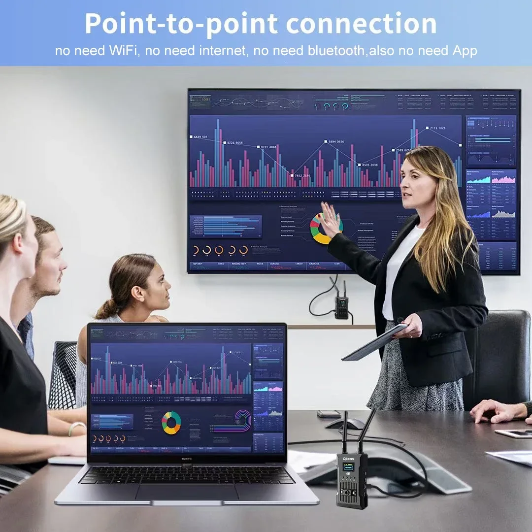 Transmisor y receptor de vídeo HDMI Dual 4K, extensor inalámbrico, batería de 250m, soporte para TV, aplicación de teléfono, cámara, transmisión en vivo, 60ms - imagen 3