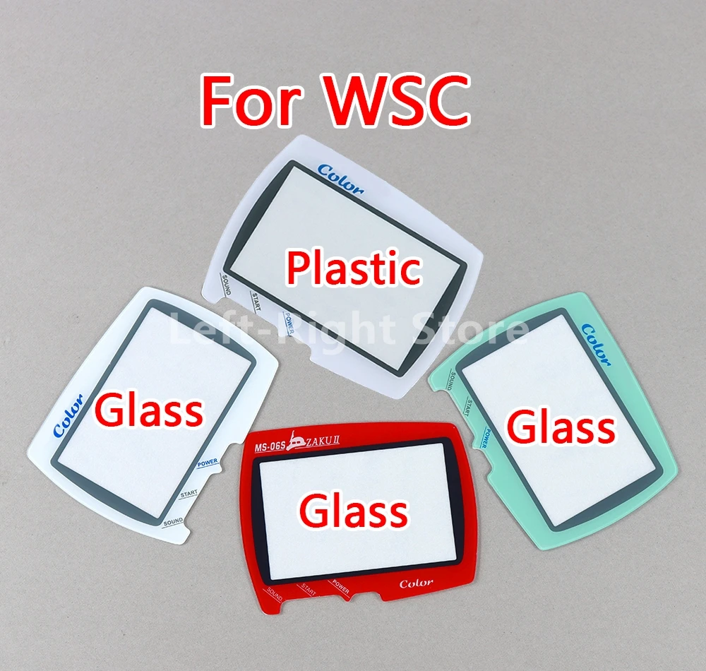Reemplazo de cristal y plástico blanco para BANDAI Wonder Swan Color, Protector de lente de pantalla WSC WSCC, 1 ud.