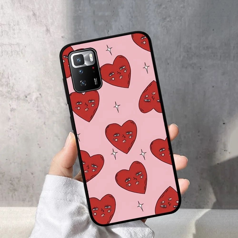 Funda de teléfono Love Eyes Pink para Redmi Note 4X5 A 6 7 8 T 9 9S 10 11 11S 11Epro Poco M3 Pro - imagen 3