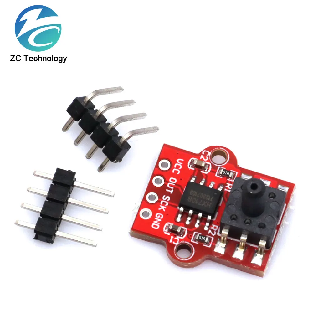 Módulo de Sensor de presión para Arduino, placa controladora de nivel de agua líquida Digital, tubo suave, conexión de 3,3mm, DC 2,5 V, 5V, 0-40KPa - imagen 2