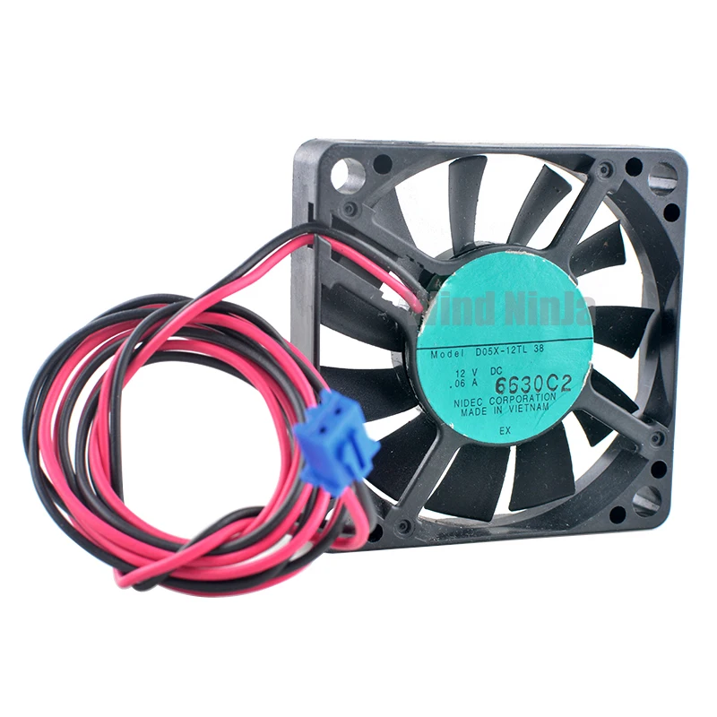 Ventilador de refrigeración para fuente de alimentación, 5cm, 50mm, 50x50x10mm, cc 12V, 0.06A, 2 pines, silencioso, axial