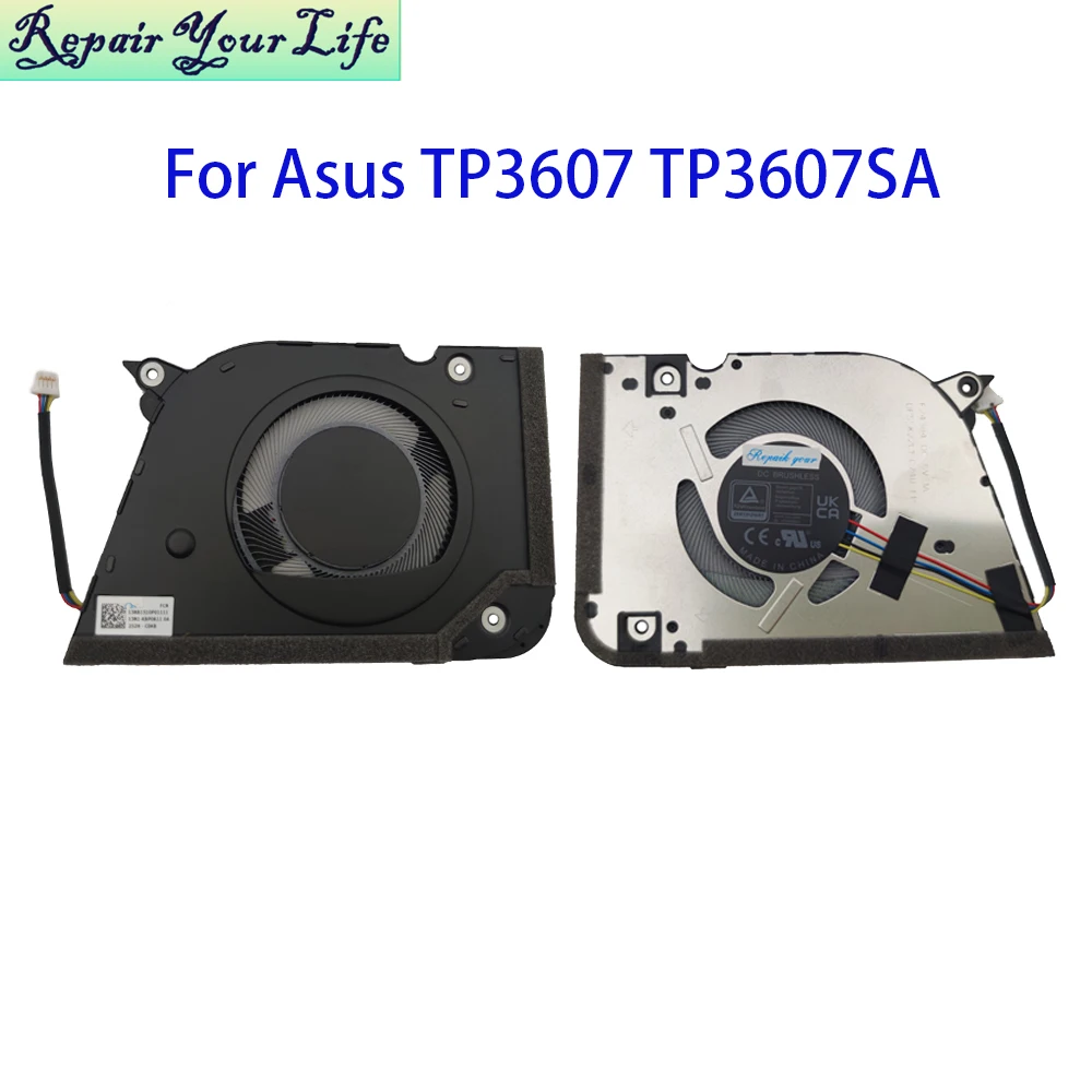 Ventilador de CPU de refrigeración para ordenador portátil para ASUS Vivobook 16 Flip TP3607S TP3607SA TP3607 ventiladores de radiador 13NB1510P01111 13N1-KBP0B11 F24384 - imagen 2