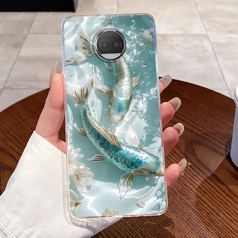 Para Motorola Moto G5s funda transparente de lujo lindo conejo de amor patrón divertido funda trasera de silicona suave TPU para MotoG5s G 5s funda de teléfono - imagen 3