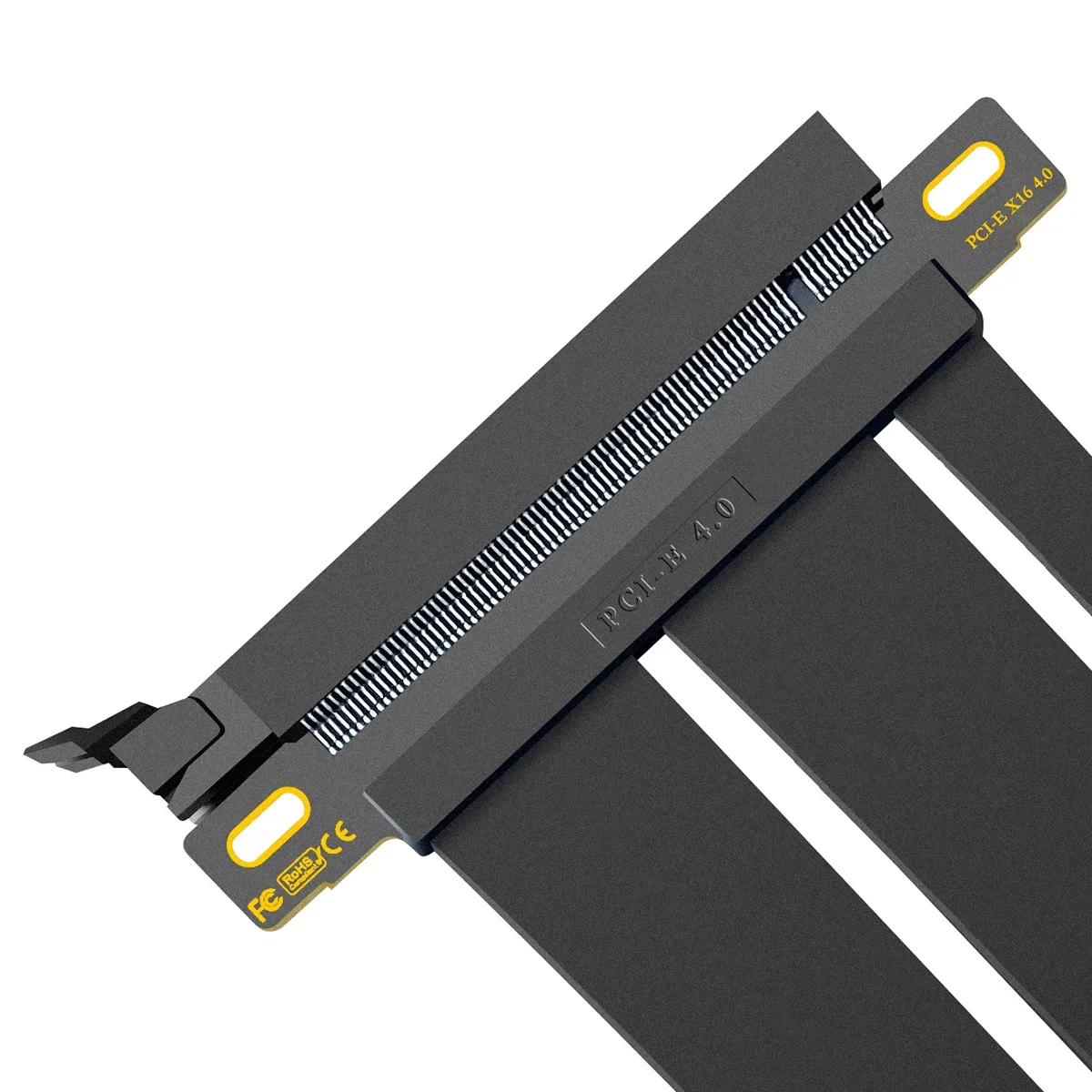 Tarjeta elevadora PCI-e 4,0 X16, Cable de vídeo de extensión blindado de alta velocidad con puerto PCI Express para PC, conector derecho de extensión GPU - imagen 3