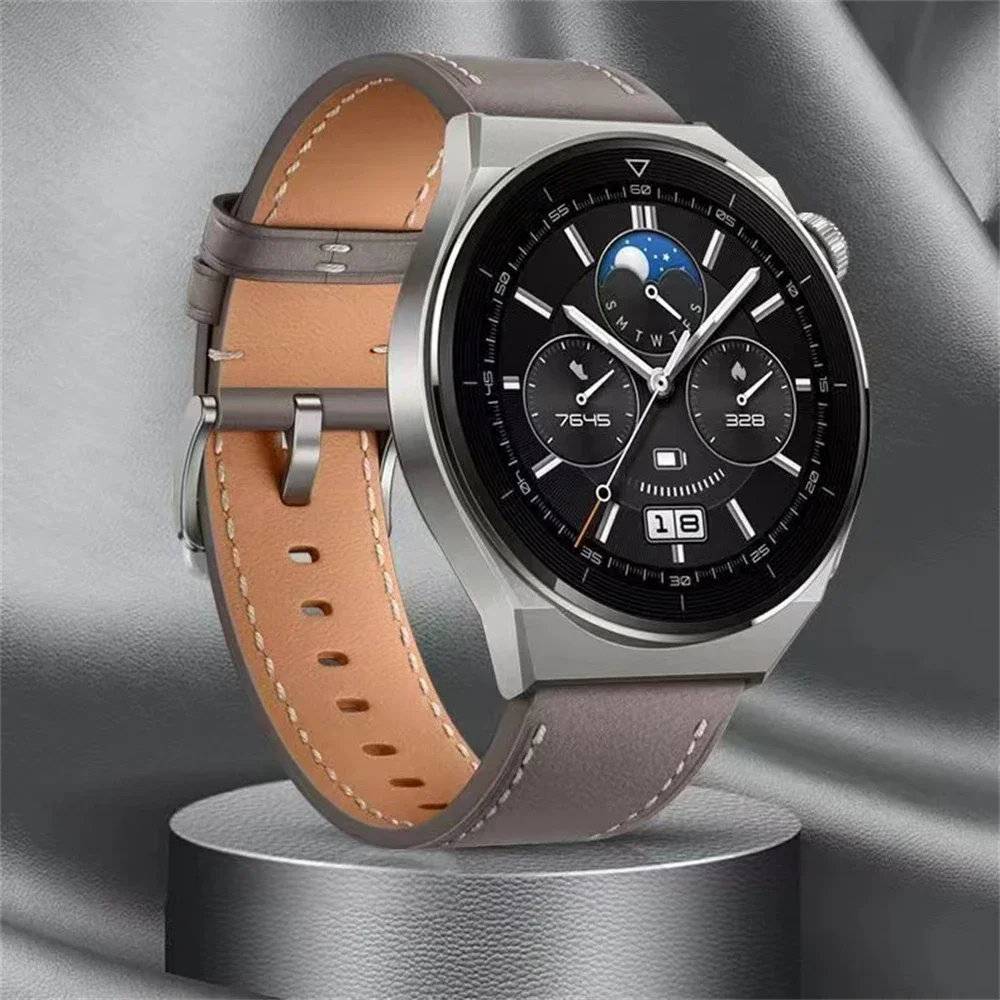 Correa de cuero de 22 y 20mm para HUAWEI WATCH GT 5 4 46mm WATCH 4 Pro GT 3 GT2 Pro 42mm Buds Band correas de reloj pulsera de repuesto suave - imagen 4