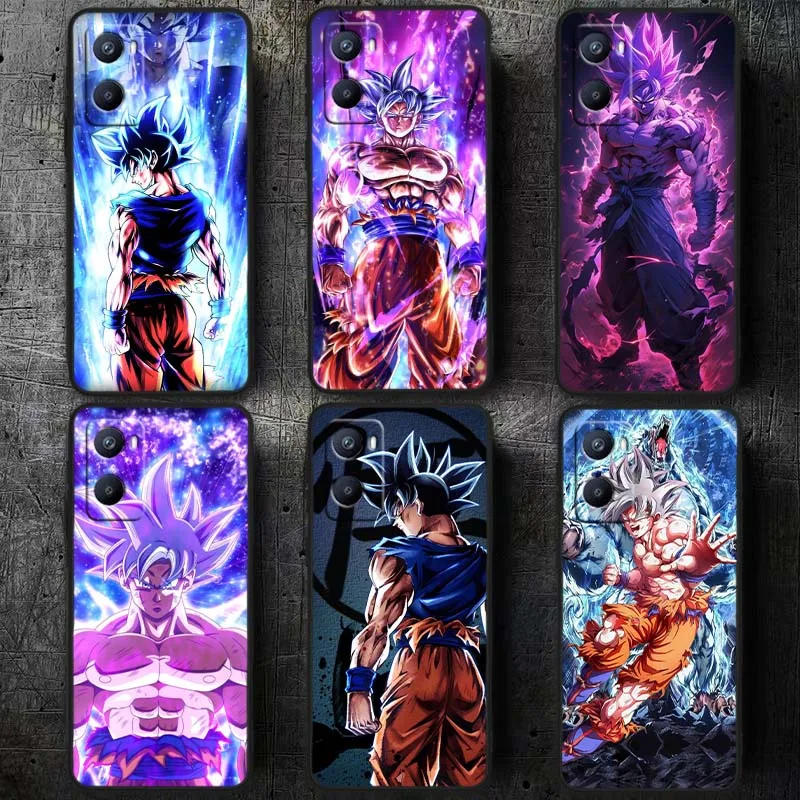 Dibujos animados japoneses d-dragon Ball para OPPO A98 A96 A94 A93 A78 A77 A76 A74 A73 A72 A57 A55 A53 5G funda de teléfono negra