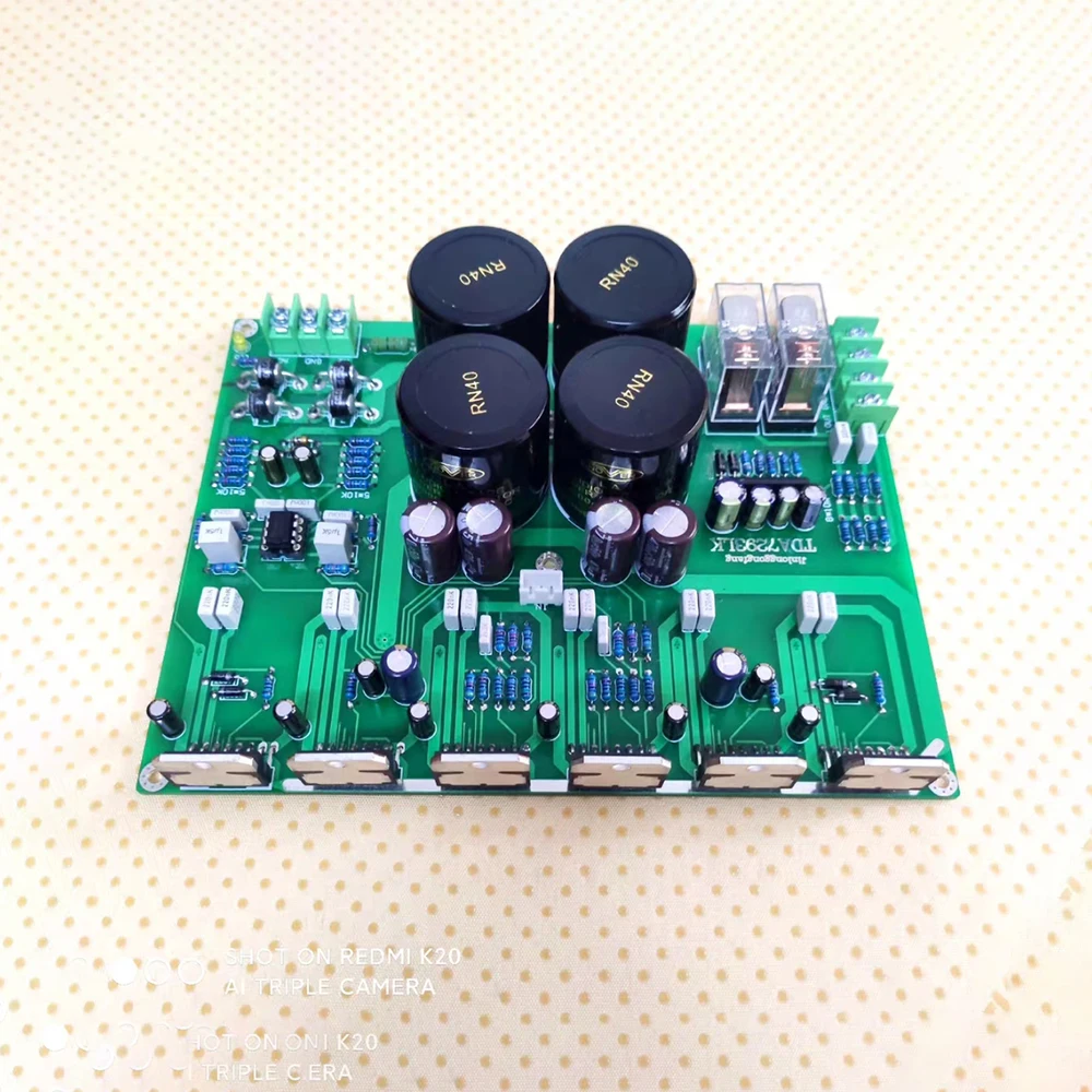 Placa amplificadora de potencia HiFi de calefacción paralela triple de doble canal DA7293LK 18 × 13,7 × 16 cm para TDA7293 - imagen 5