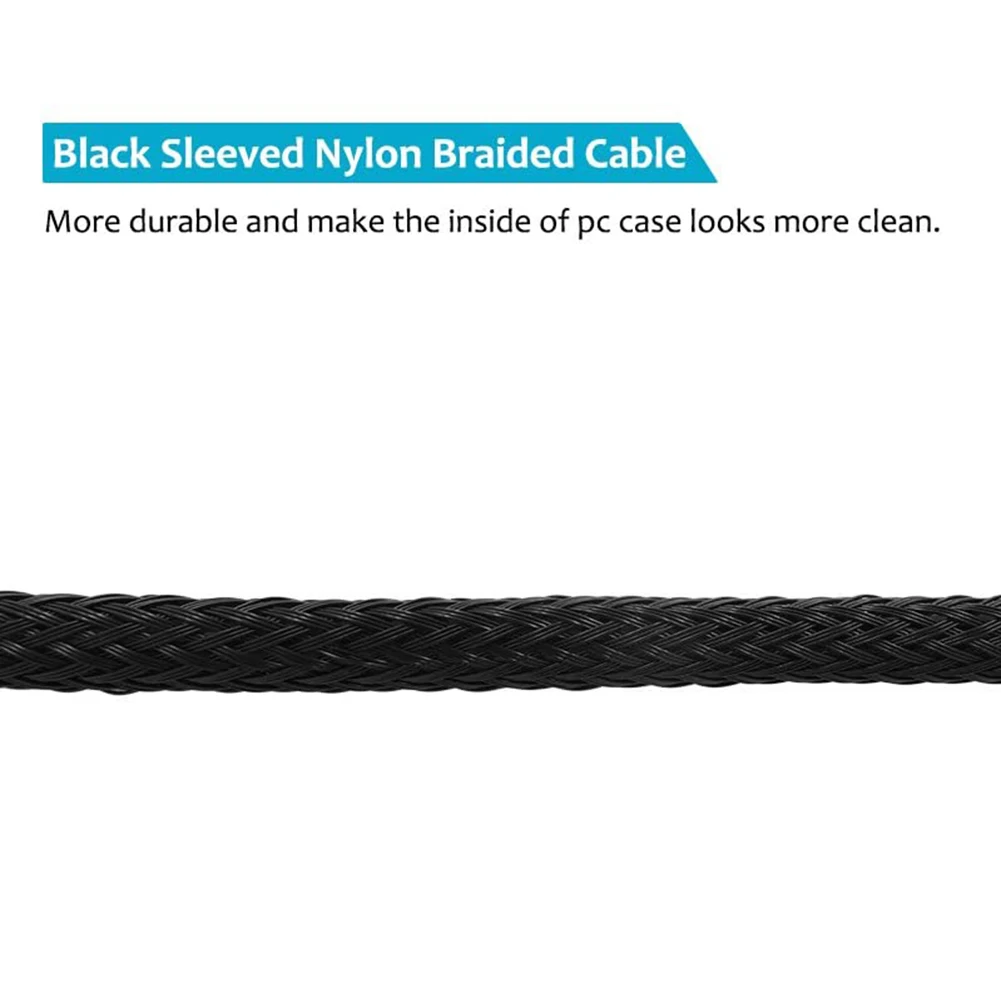 Adaptador de Cable de extensión de potencia, controlador de 40cm, 1 a 5, 4 pines Molex TX4 PWM, ventilador, concentrador de CPU, divisor, caja de PC, refrigerador de Chasis - imagen 5