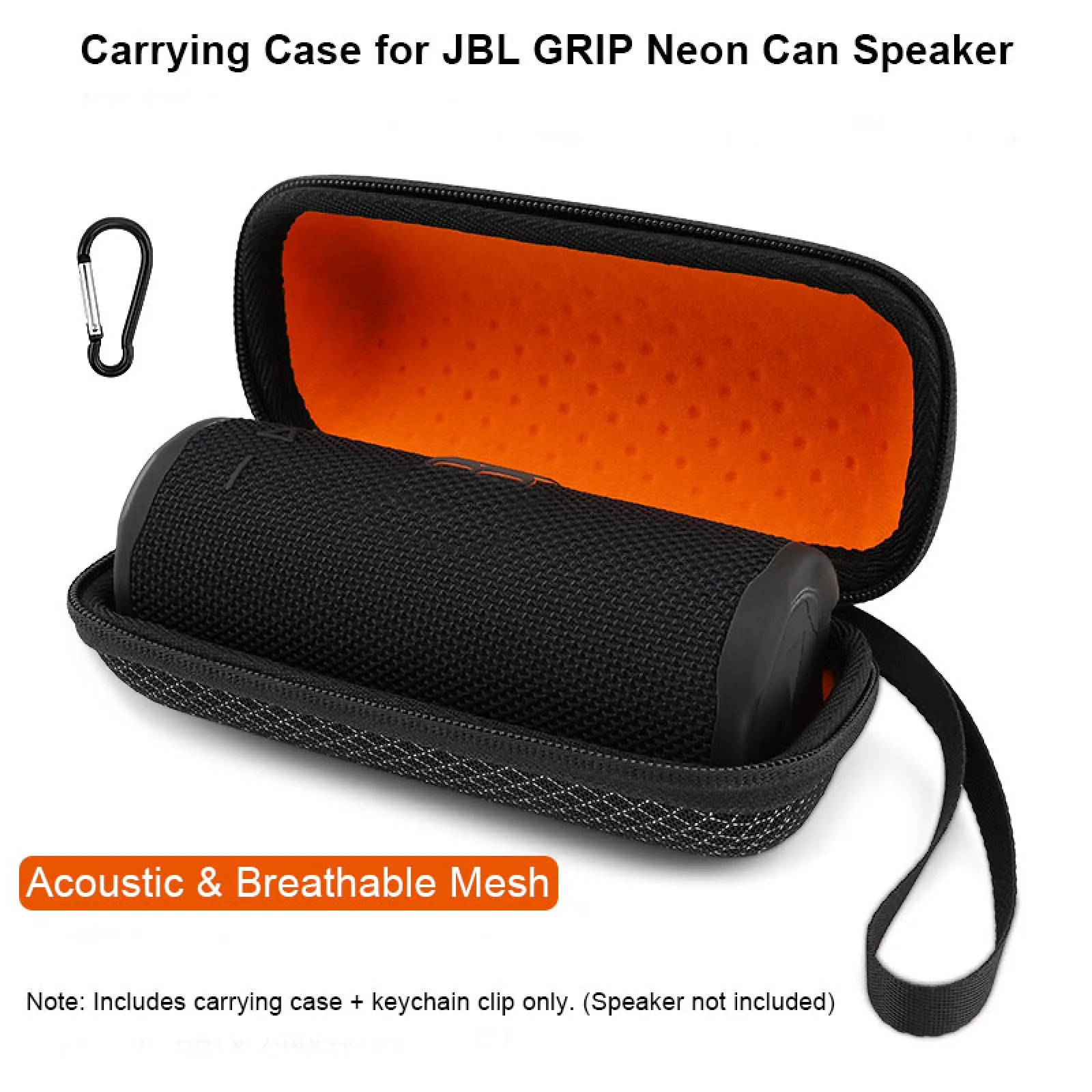 Bolsa de almacenamiento para altavoz inalámbrico JBL Grip, estuche de transporte de carcasa dura de viaje para accesorios de altavoz inalámbrico JBL grip - imagen 3