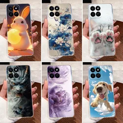 Honor X7C 200 – Funda de Silicona Transparente con Dragón