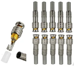 Conector BNC Macho Sin Soldadura para CCTV - JR-B25