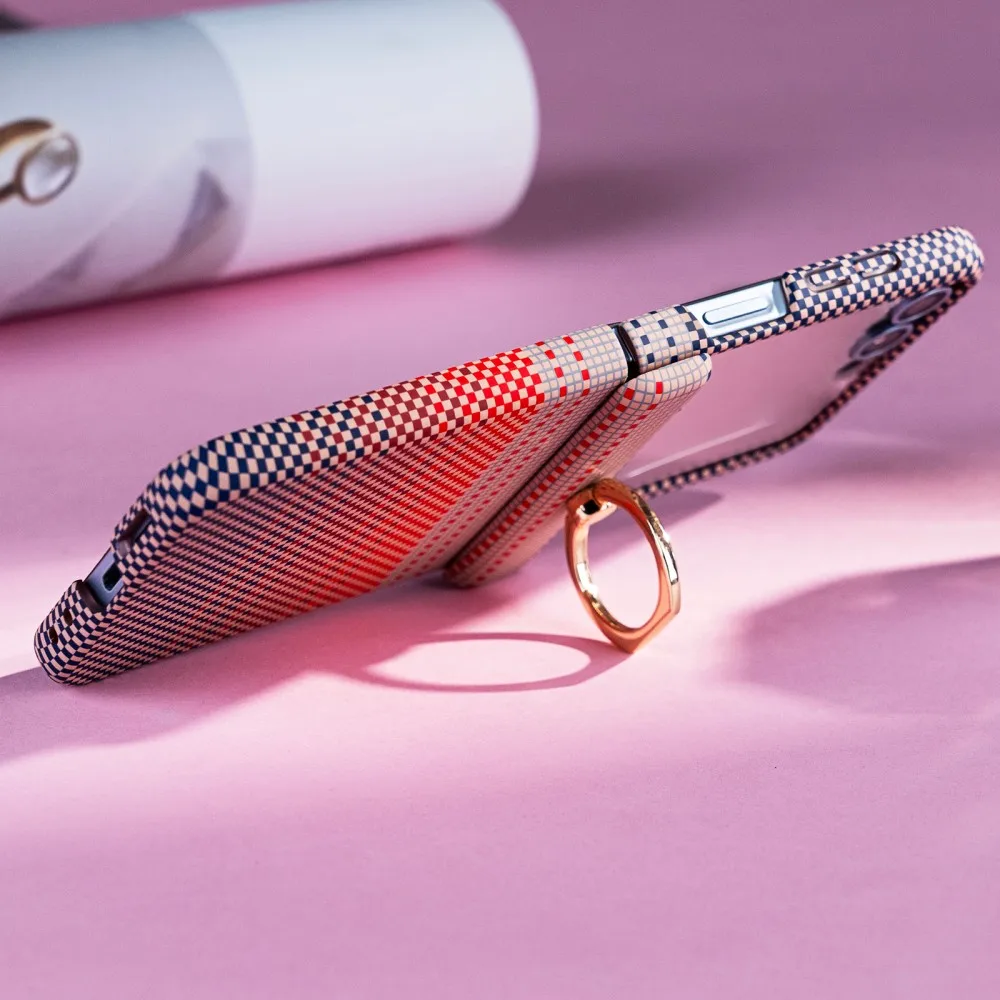 Para Samsung Galaxy Z Flip 7 FE funda anillo duro fibra de carbono carga inalámbrica magnética cubierta protectora trasera para Z Flip 6 5 Shell - imagen 4