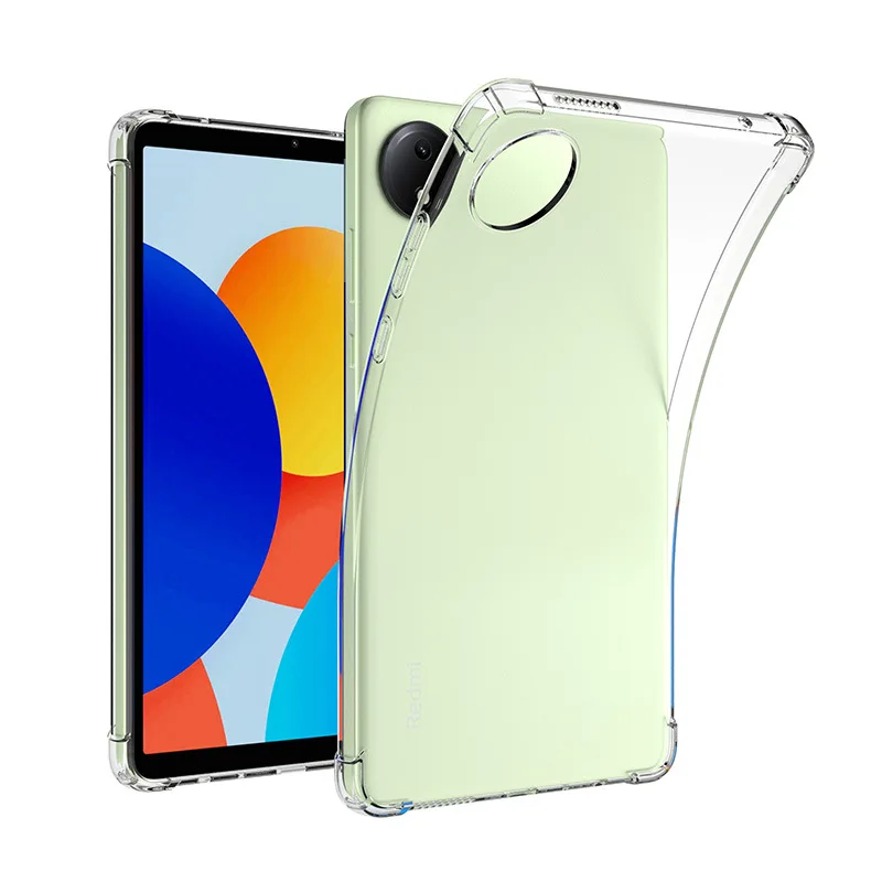 Funda de silicona TPU para Redmi Pad SE 8,7 K Pad 8,8 suave anticaída cuatro airbags Tablet funda transparente para Realme PadSE